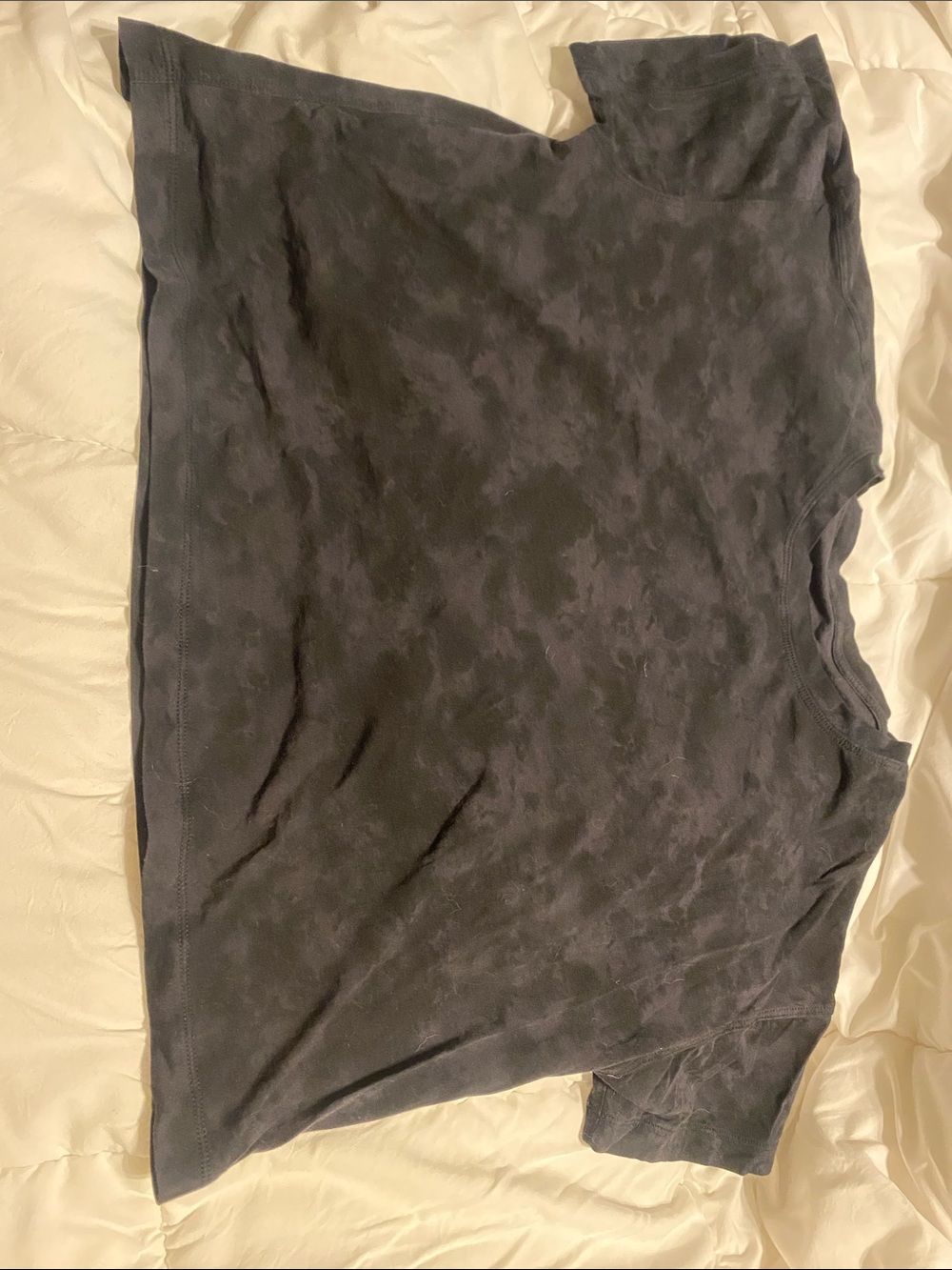 Black Tie-Dye Short Sleeve Tee
